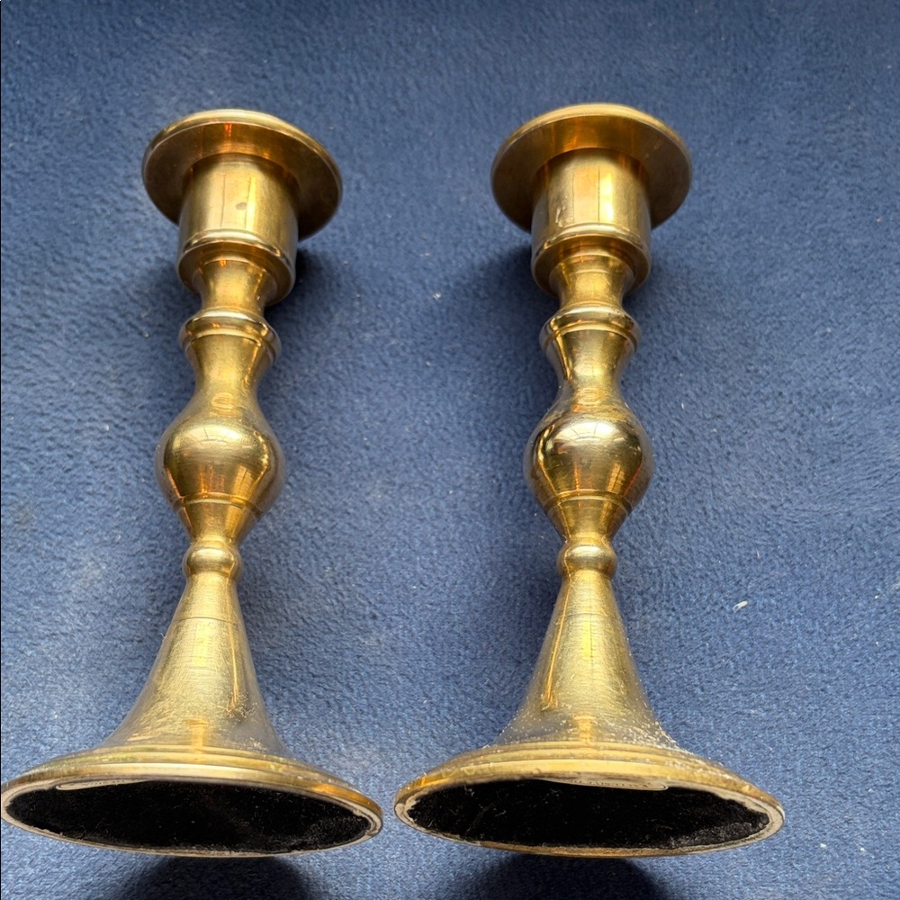 Classic Gold Candlestick Holders